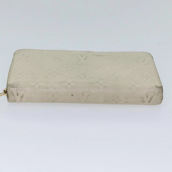 LOUIS VUITTON Monogram Empreinte Zippy Wallet Wallet Neige M60546 LV Auth 69792 - Picture 10 of 16